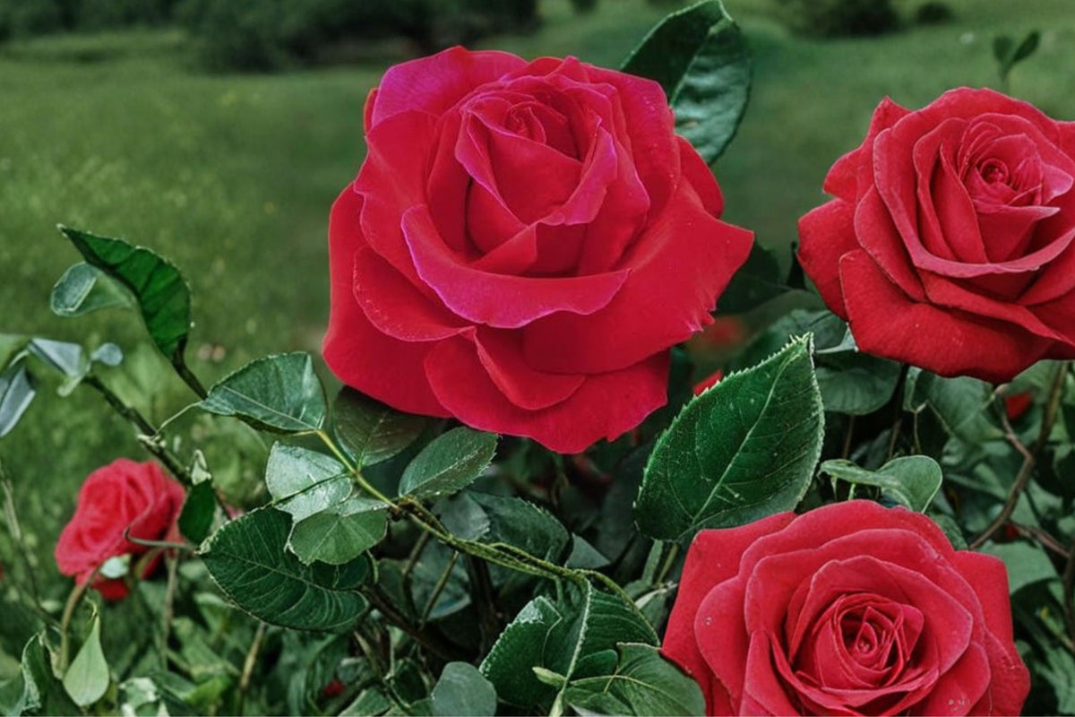 Mr. Lincoln Red Hybrid Tea Rose Live Plant – 1 Gallon Size Fragrant Landscape Rose