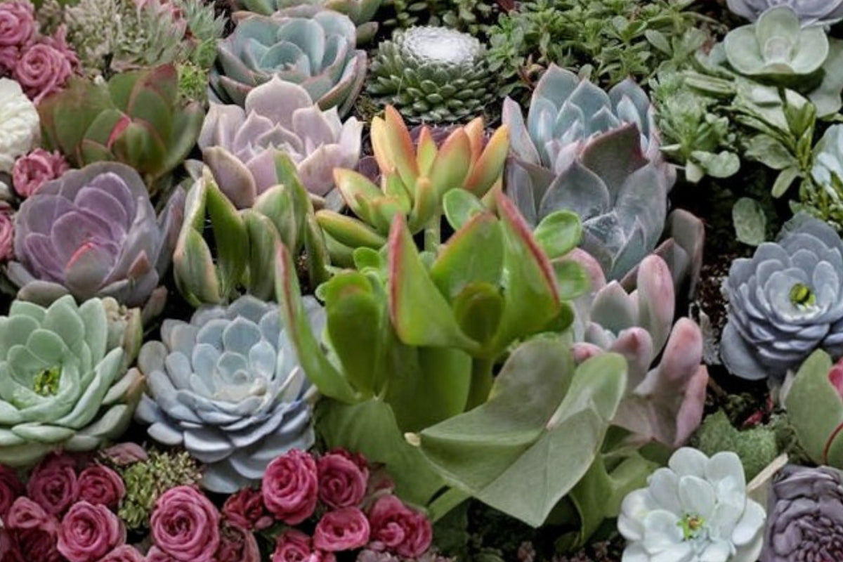 10 Pack Mixed Succulent Live Plants – Fully Rooted Assorted Succulents in 2 Inch Pots