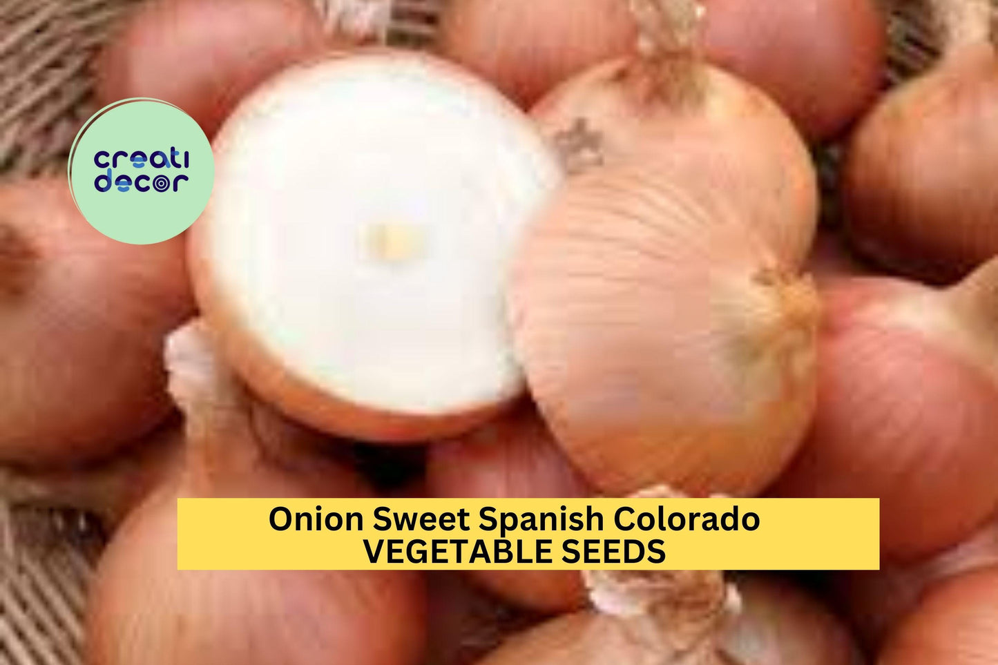 3pcs of 250mg Onion Sweet Spanish Colorado Seeds – Mild, Large Yellow Onion Seeds for Planting – Great for Salads & Cooking