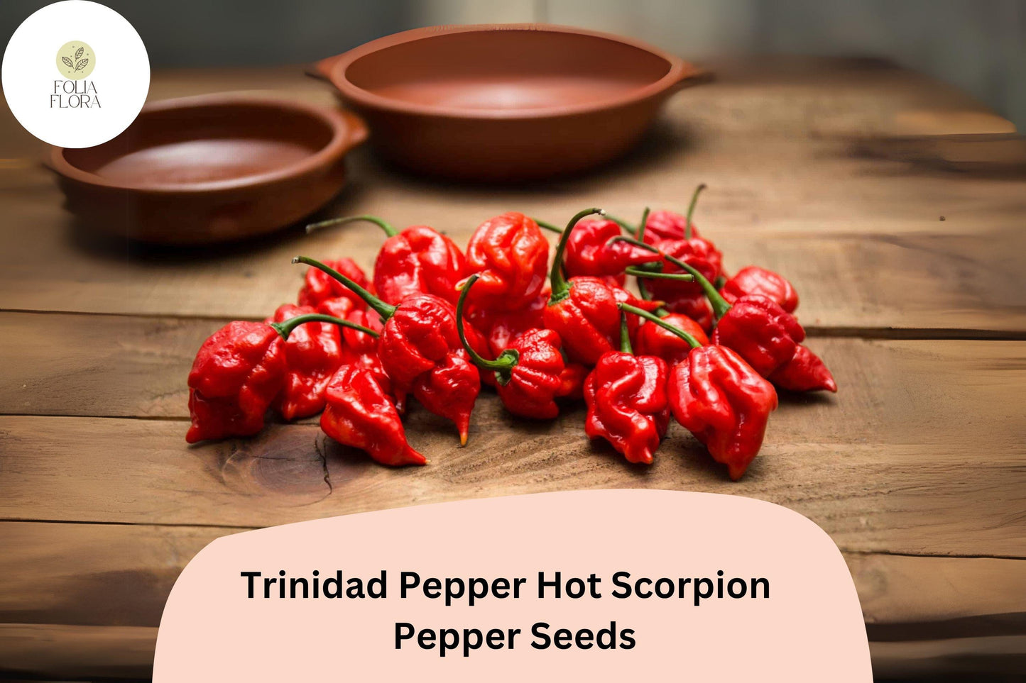 25 Trinidad Scorpion Pepper Seeds | Extremely Hot Chili | Rare Heirloom | Non-GMO | Grow the Heat!