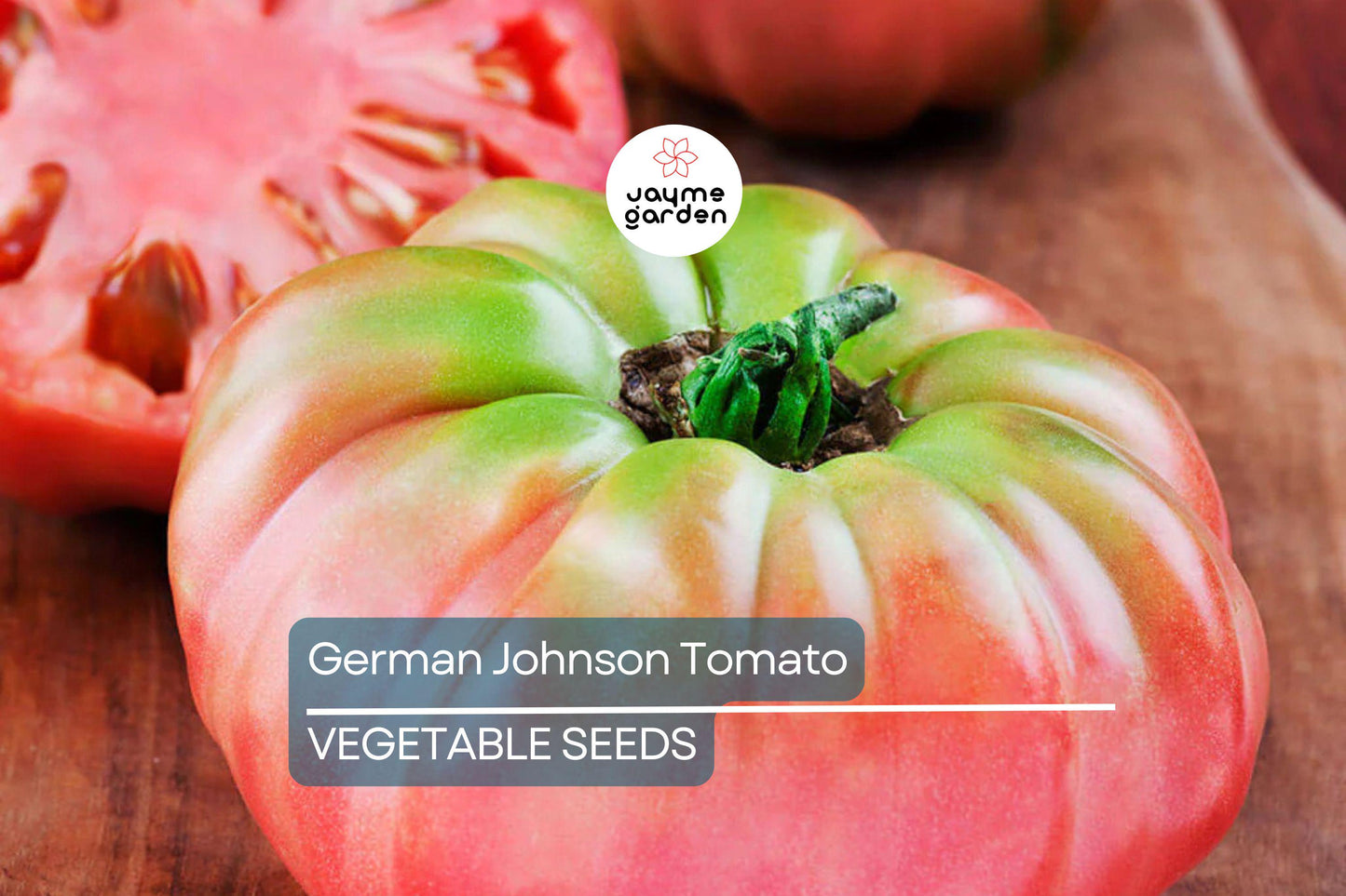 100 German Johnson Tomato Seeds - Non-GMO Heirloom | Large Pink, Low Acid, Crack-Resistant | Indeterminate | Free Shipping