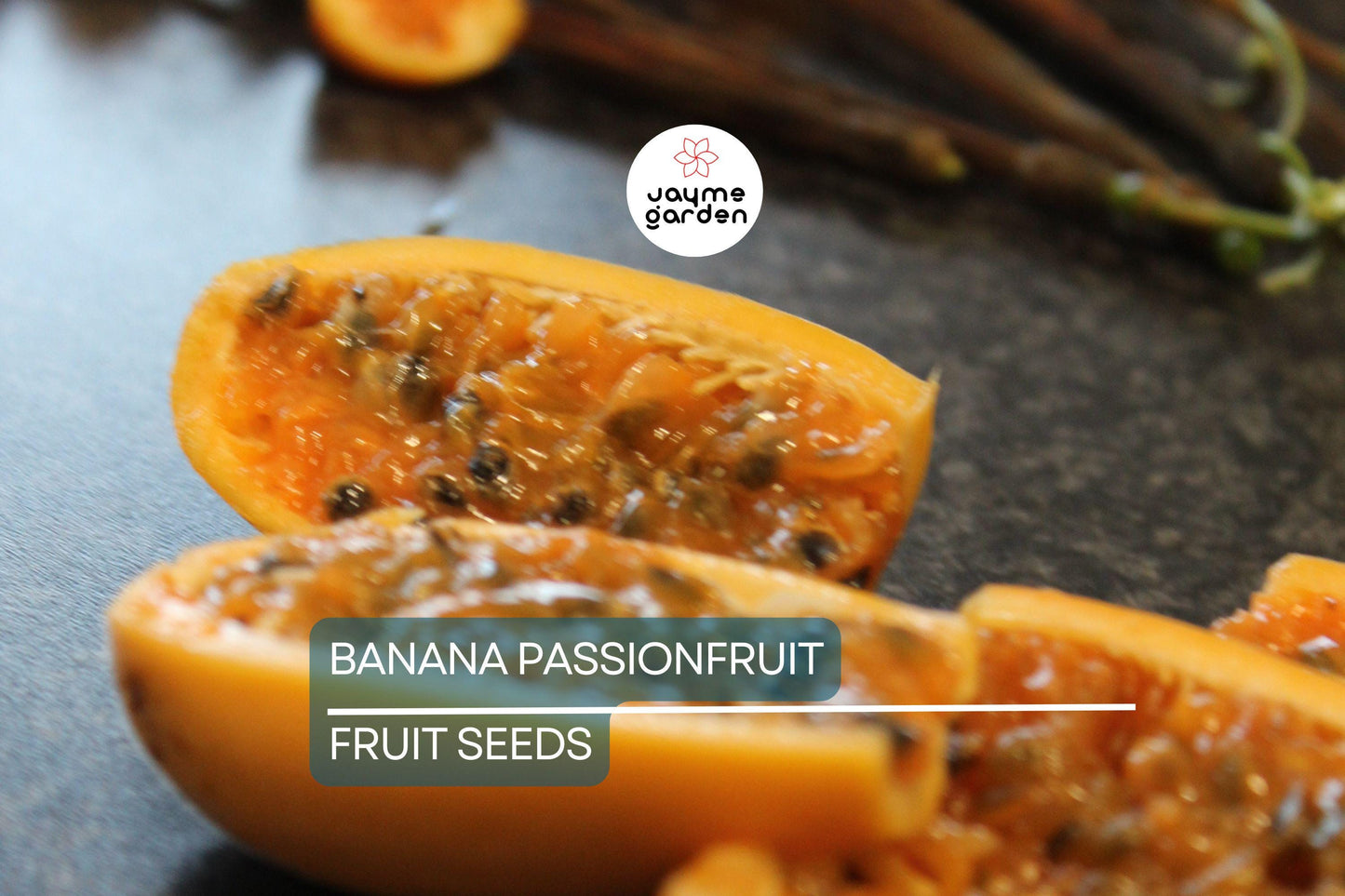 10 Banana Passionfruit Seeds (Passiflora Mollissima) - Rare Tropical Vine, Fast Growing, Sweet Fruits
