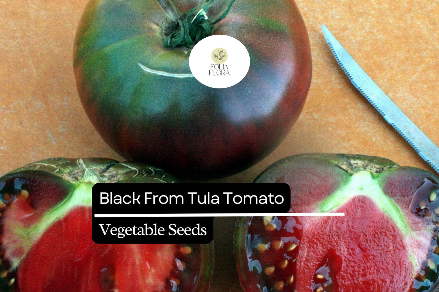30 Black from Tula Tomato Seeds – Solanum lycopersicum – Heirloom Beefsteak, High-Yielding, Perfect for Slicing