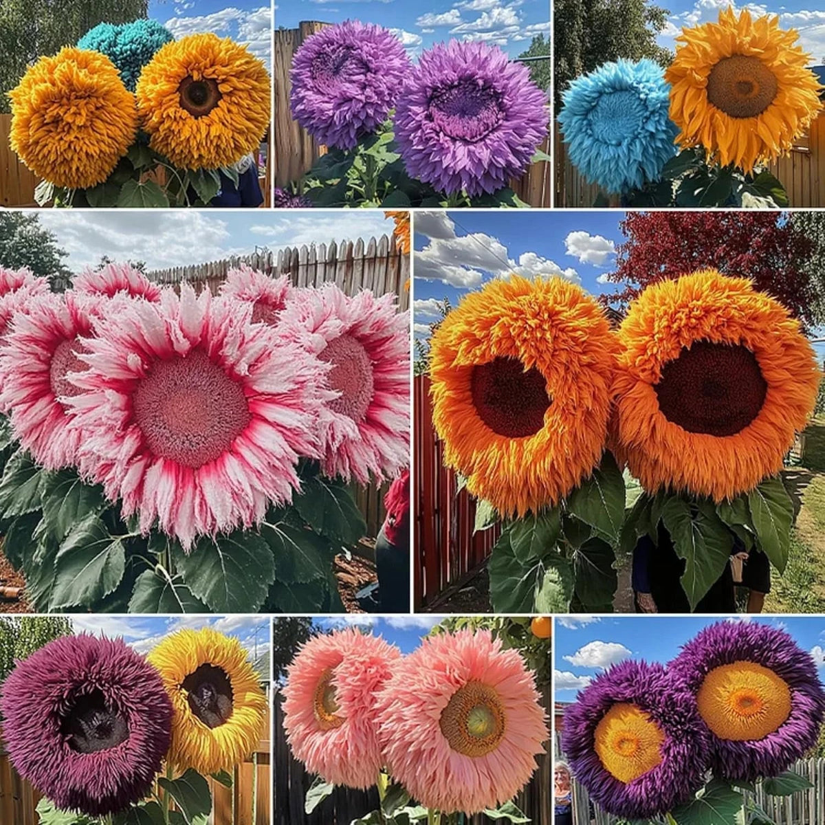 Sunflower Seeds for Planting - 700+ Giant Teddy Bear Heirloom Non-GMO - Perfect for Gardens (Helianthus annuus)