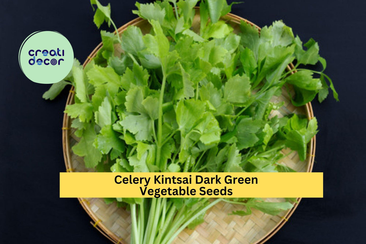 3pcs x 500mg Chinese Celery Kintsai Seeds – Dark Green Variety for Garden Beds, Raised Rows, or Container Growing Seeds for Planting