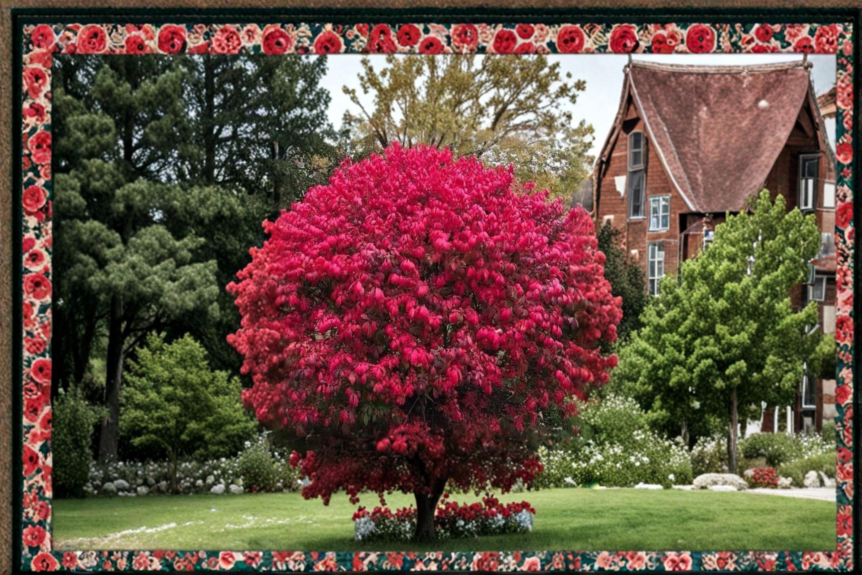 Burning Bush 2 Live Plants (Euonymus alatus) Red Fall Color Landscape Shrub