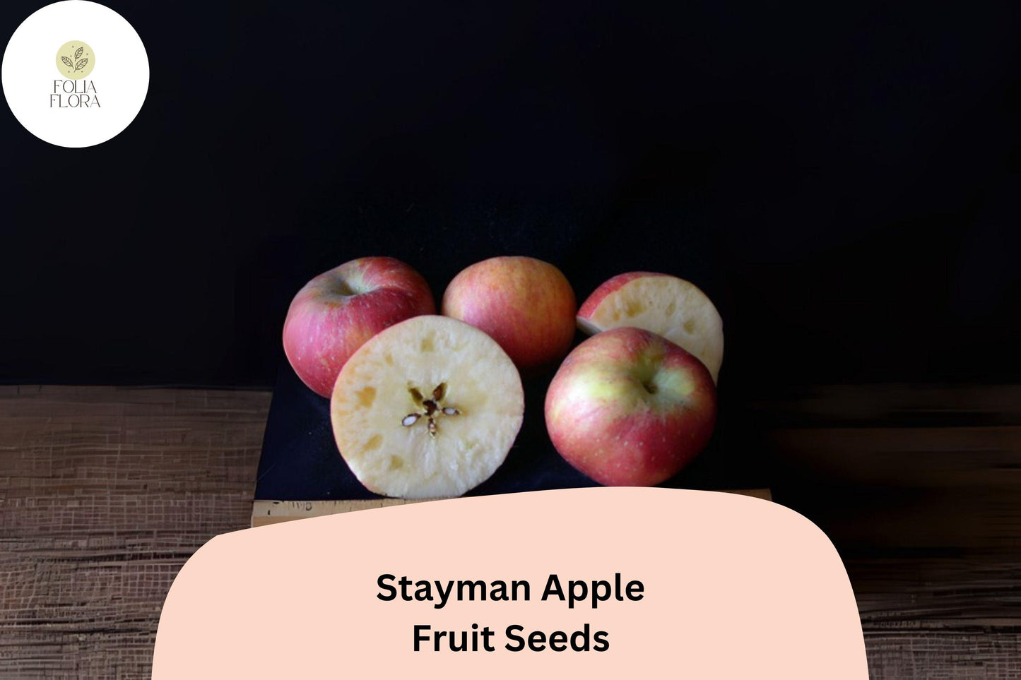 25+ Stayman Apple Seeds | Malus domestica | Heirloom Tart-Sweet Apple Variety | Fruit Tree Seeds for Orchard & Garden