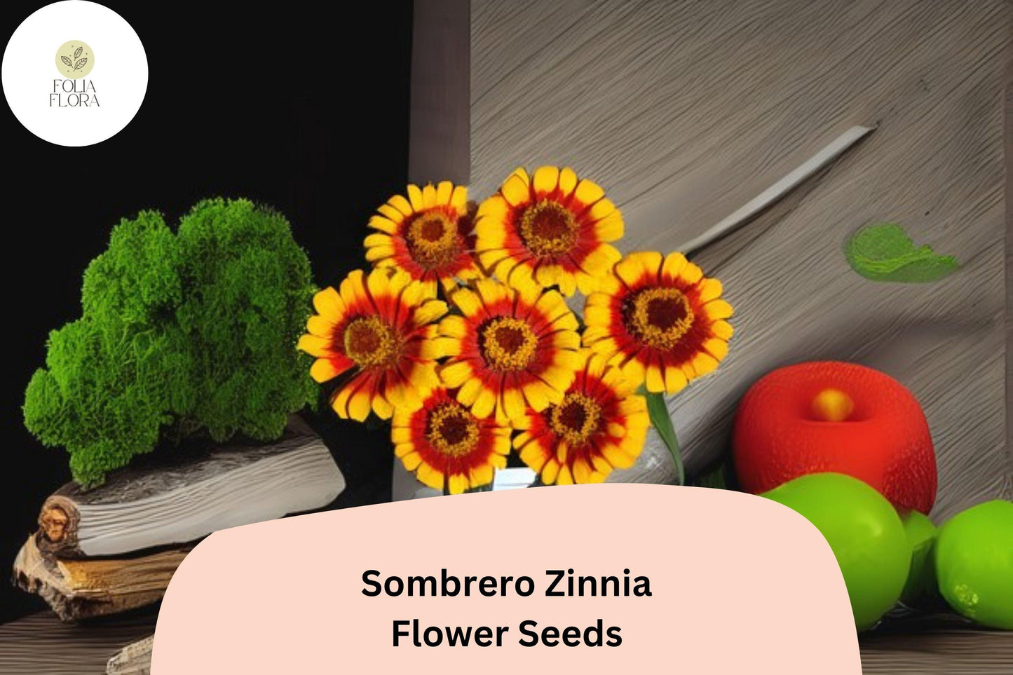 Sombrero Zinnia Seeds: Heirloom Non-GMO Annual Flowers