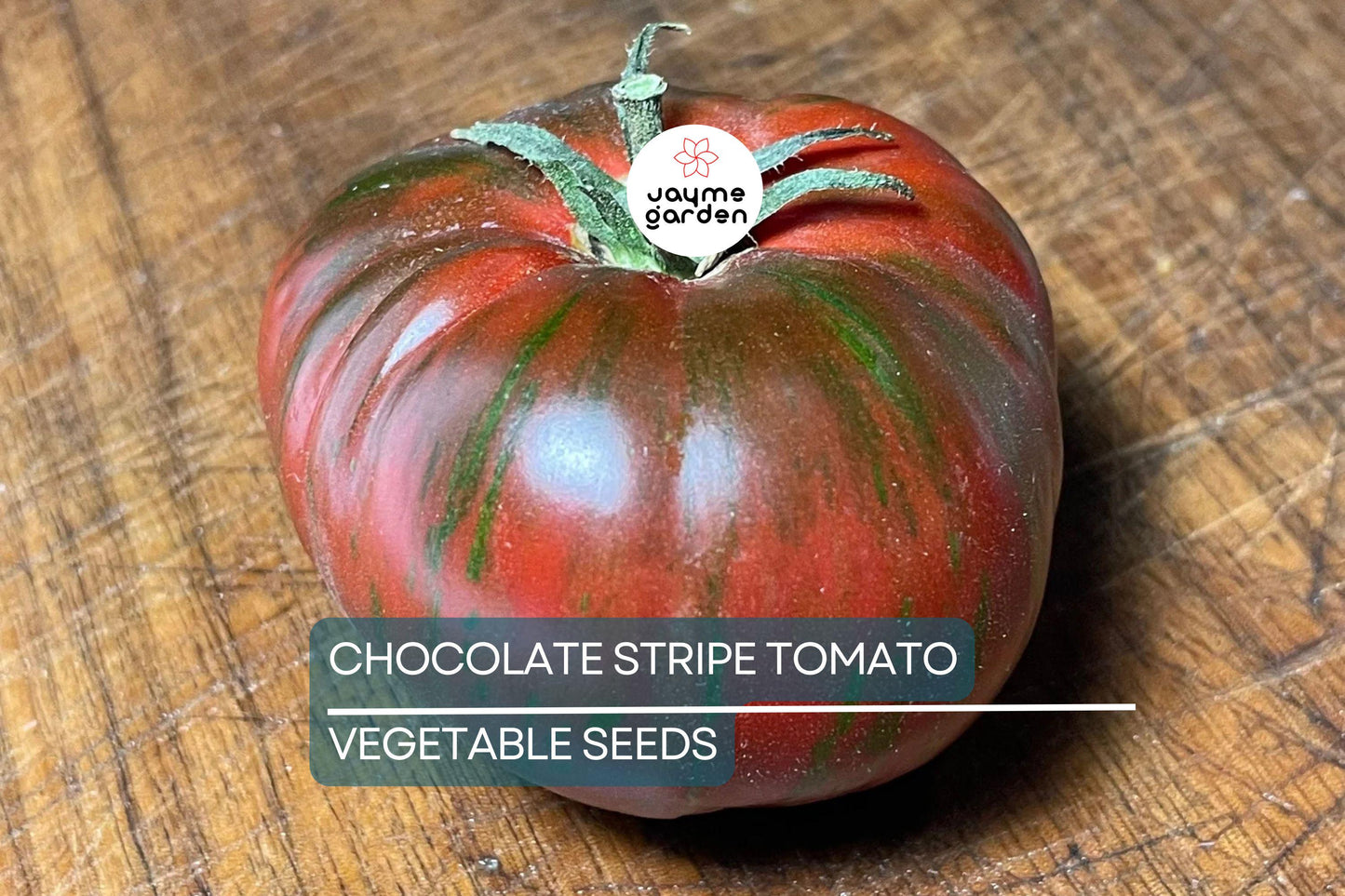 30+ Chocolate Stripes Tomato Seeds - Heirloom - Organic - Non-GMO - Rare Bicolor - Sweet & Earthy Flavor - Long Season Variety