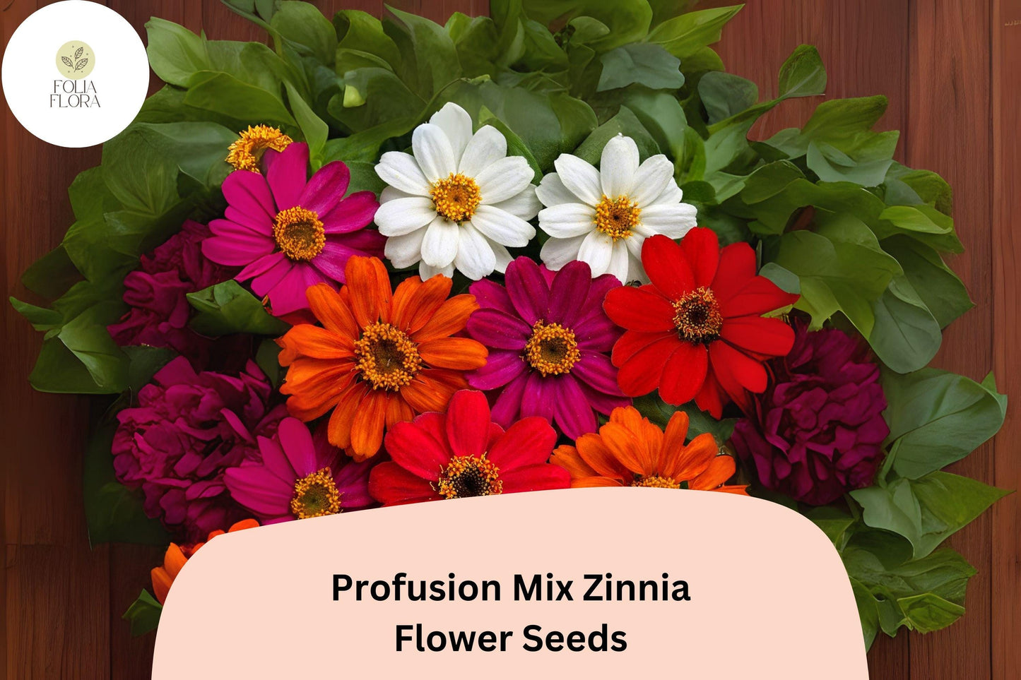 Profusion Mix Zinnia Seeds: Colorful, Compact Blooms - Pollinator Friendly