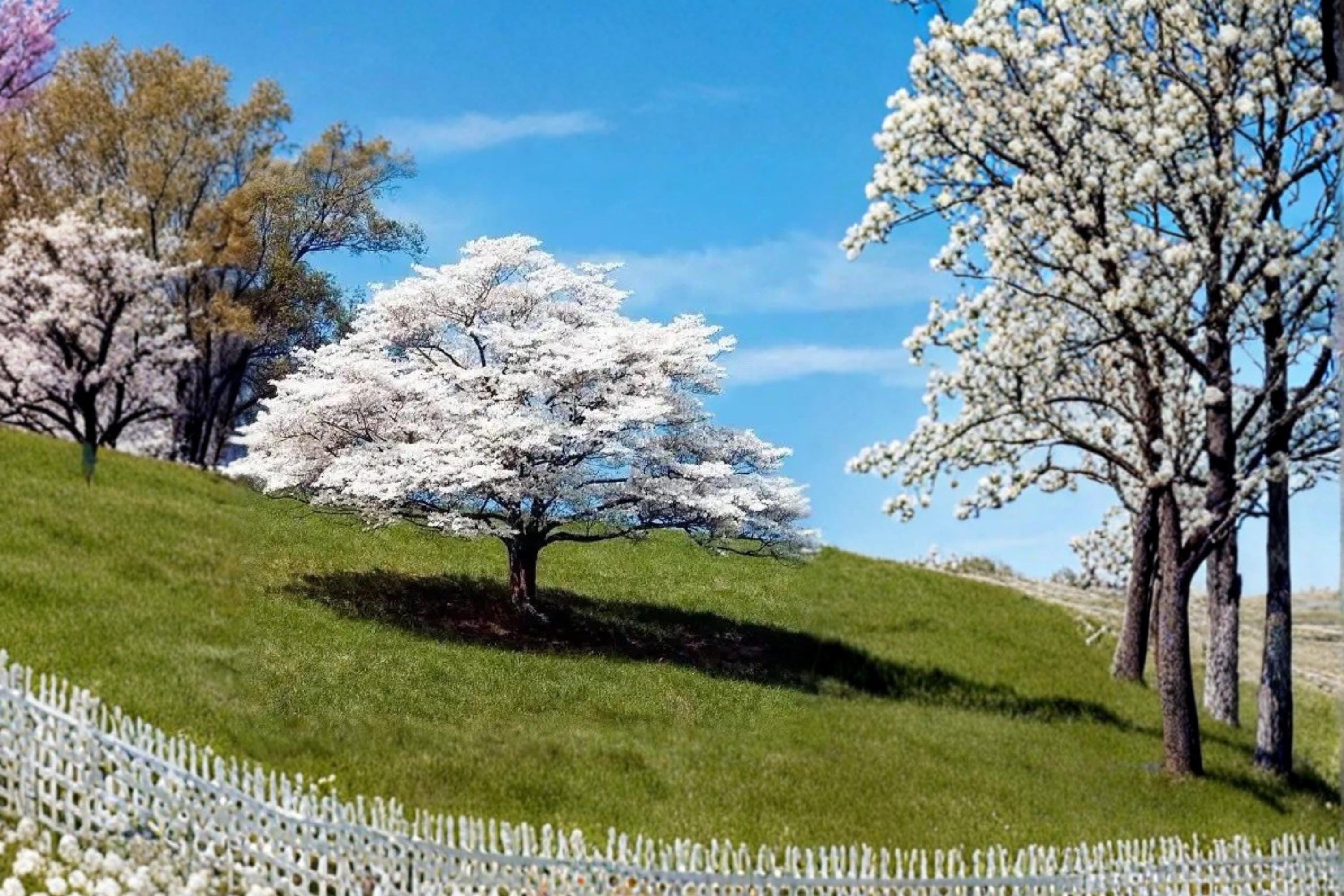 White Flowering Dogwood 2 Live Trees 2 ft Tall (Cornus florida) Spring Blooming Tree