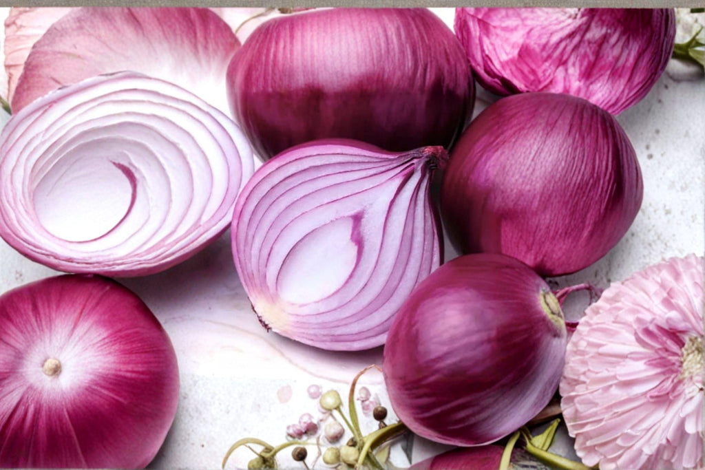 Onion – Southport Red Globe 50 Seeds | Classic Heirloom Red Onion | Firm Globe Bulbs | Excellent Storage Variety