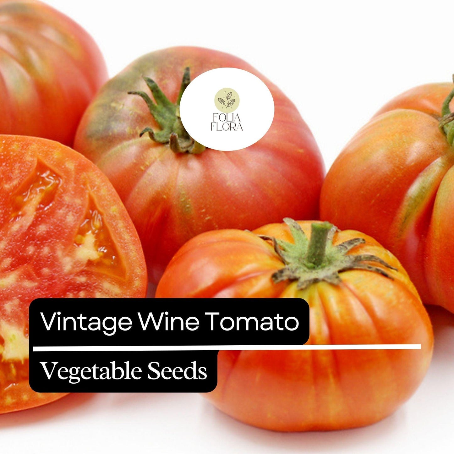 30 Vintage Wine Tomato Seeds – Heirloom, Striped Pink & Gold, Juicy and Sweet, Perfect for Fresh Eating