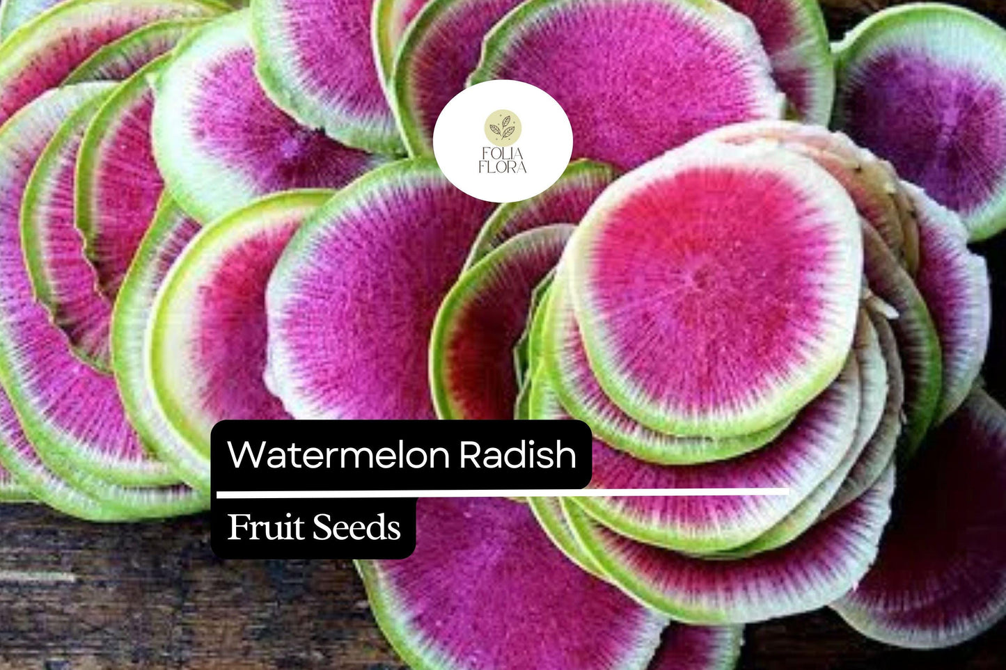 500+ Watermelon Radish Seeds – Heirloom Red Meat Radish for Garden Planting
