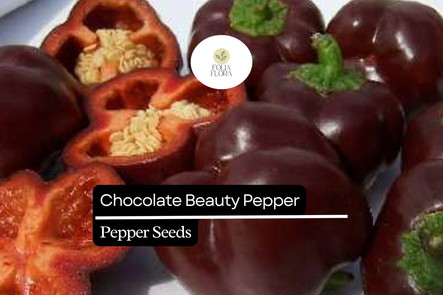 25 Chocolate Beauty Pepper Seeds – Capsicum annuum – Sweet Bell Pepper, Rich Chocolate Color, Non-GMO, Heirloom, Crisp & Juicy