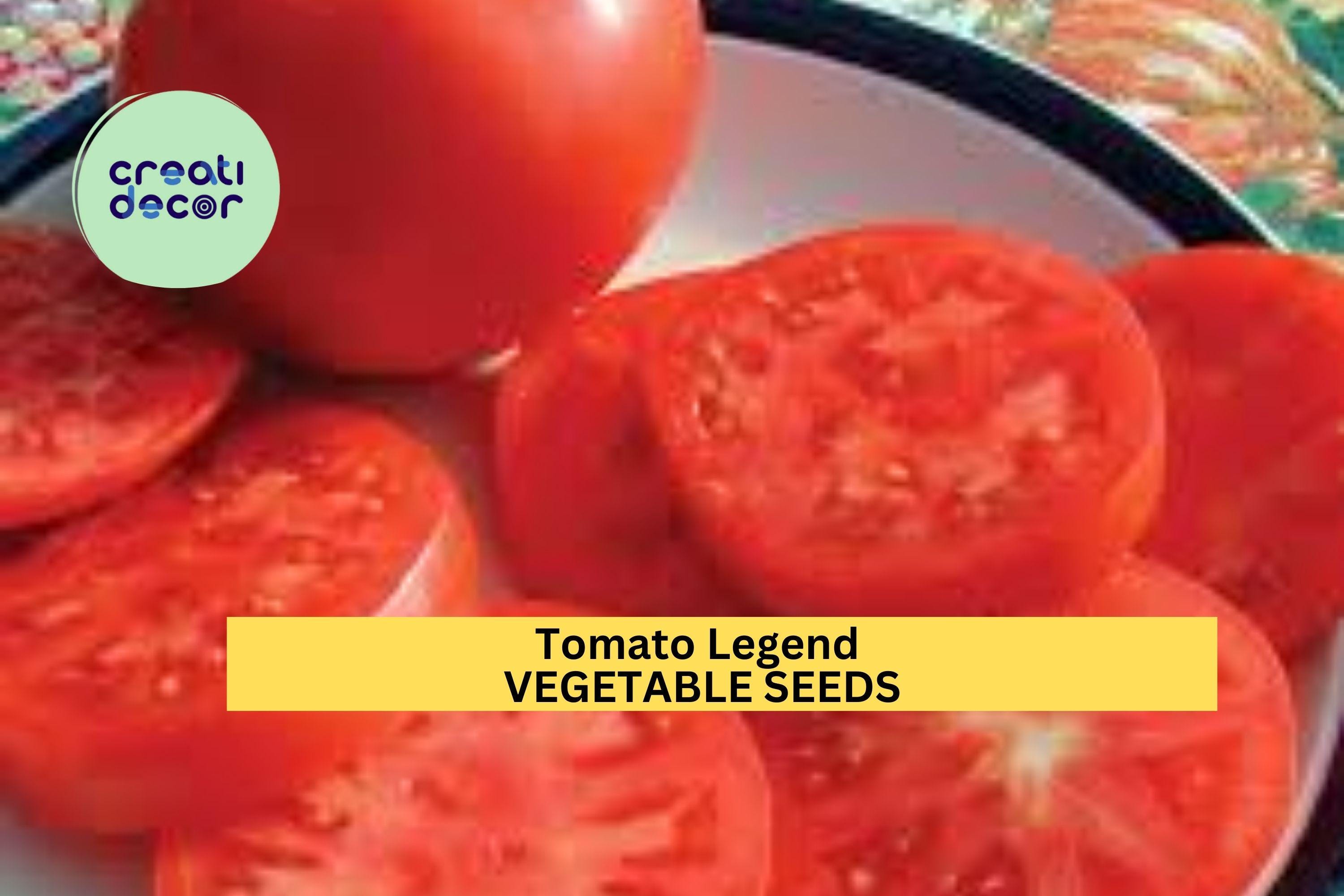 3pcs of 100g Tomato Legend Seeds – Disease Resistant, Early Yield – Juicy Determinate Tomatoes for Home Vegetable Gardens
