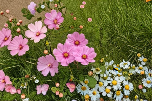 Cosmos – Gloria 100 Seeds | Classic Cosmos Flower | Bright Pink Blooms | Easy & Fast Growing