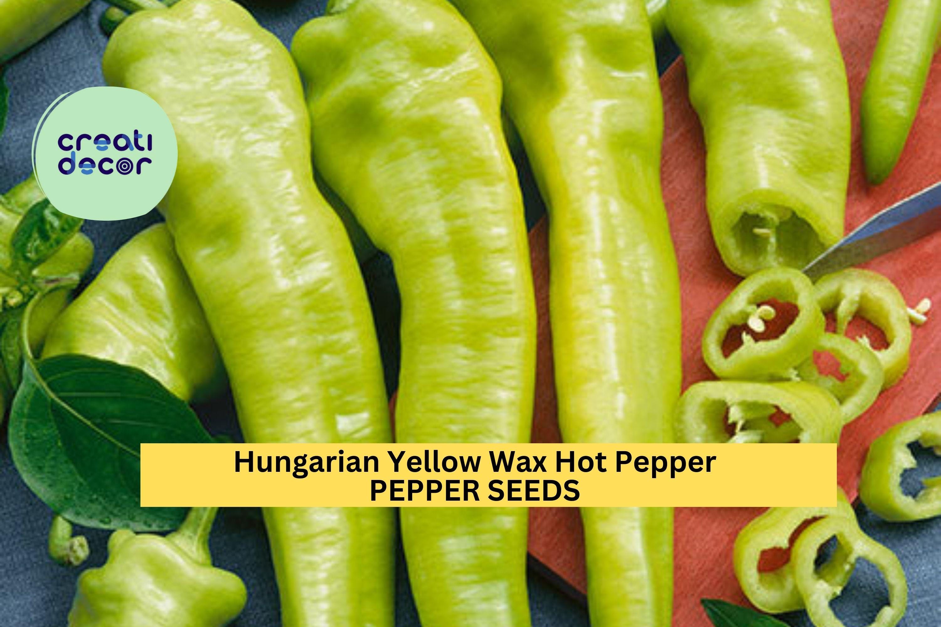 3pcs of 300mg Hungarian Yellow Wax Hot Pepper Seeds – Spicy Banana-Shaped Peppers for Pickling, Frying & Garden Growing Seeds for Planting