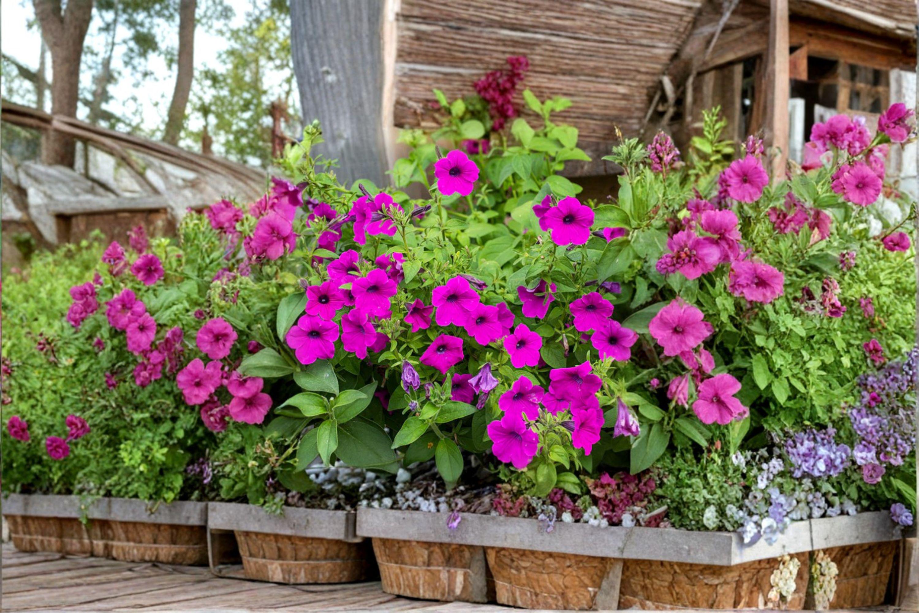 Shanin Wild Petunia – Petunia violacea 100 Seeds Fragrant Violet-Purple Blooms, Heirloom Annual, Easy Grow