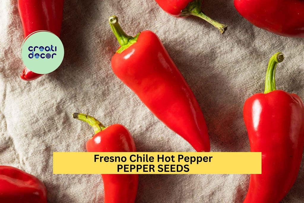 3pcs of 250mg Fresno Chile Hot Pepper Seeds – Spicy Red Chili for Salsa, Pickling, Roasting, and Home Garden Planting Seeds for Planting
