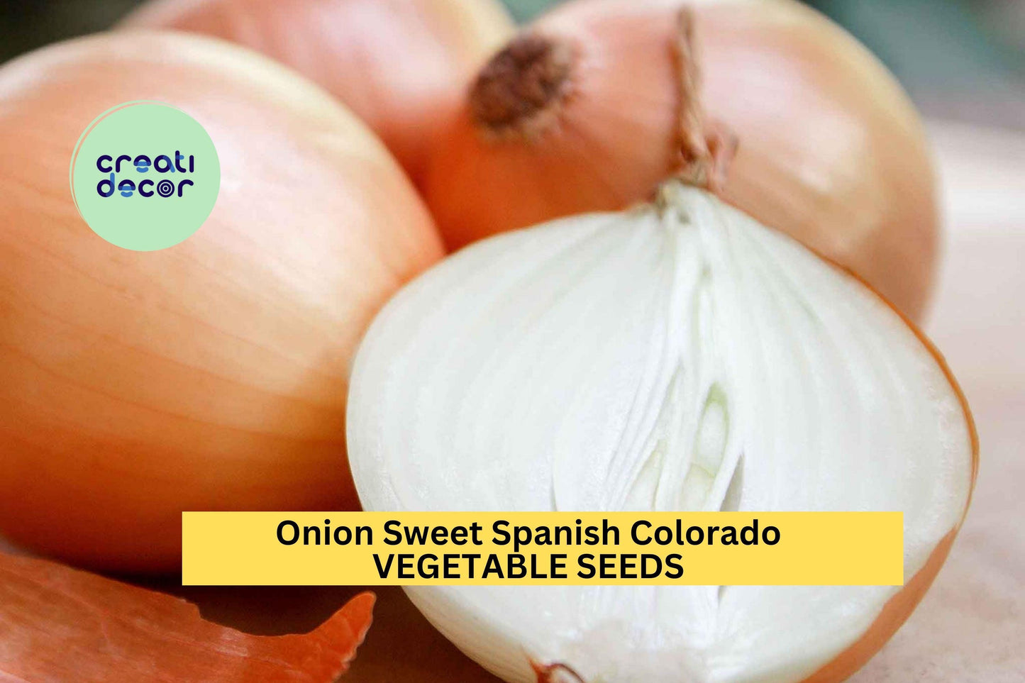3pcs of 250mg Onion Sweet Spanish Colorado Seeds – Mild, Large Yellow Onion Seeds for Planting – Great for Salads & Cooking