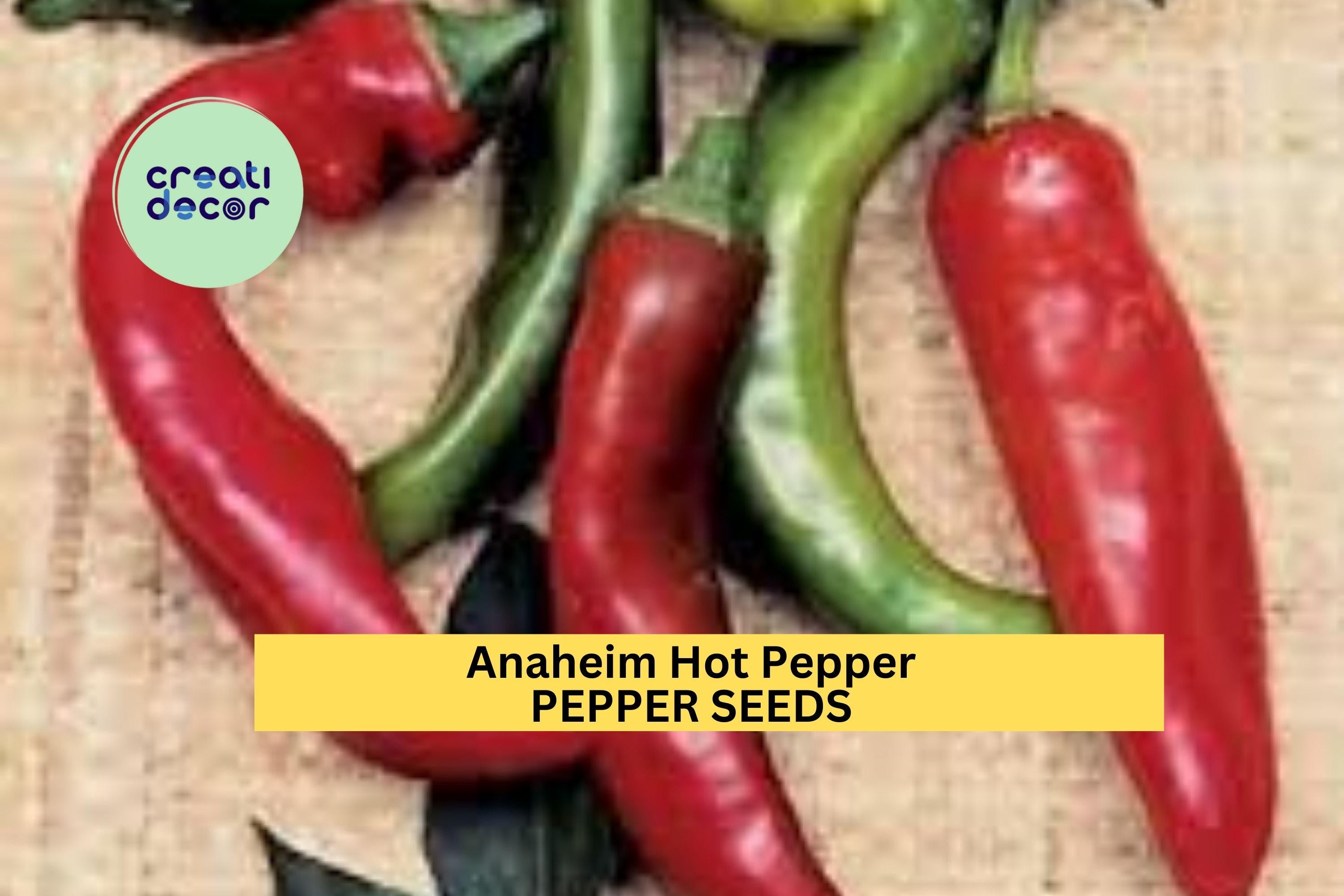 3pcs of 300mg Anaheim Hot Pepper Seeds – Mild Chili Peppers for Roasting, Salsa, and Home Vegetable Garden Growing Seeds for Planting