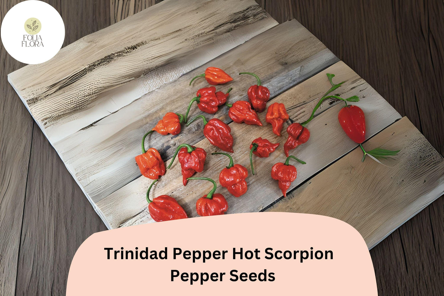 25 Trinidad Scorpion Pepper Seeds | Extremely Hot Chili | Rare Heirloom | Non-GMO | Grow the Heat!