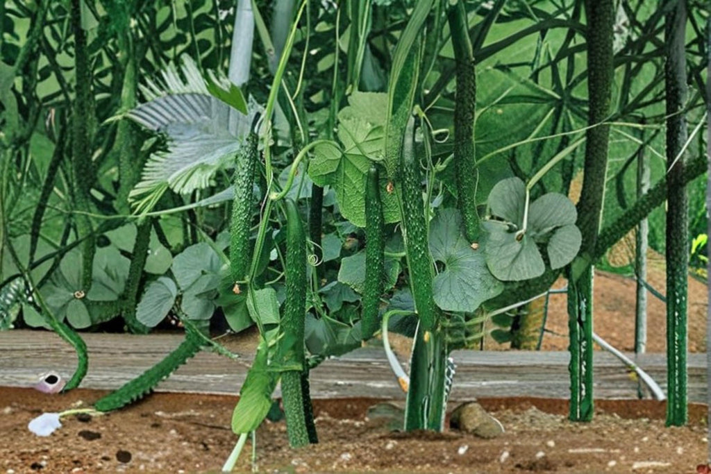 Cucumber – Chinese Snake (Curved) 10 Seeds | Extra-Long Asian Cucumber | Mild & Crisp | Heat-Tolerant Variety