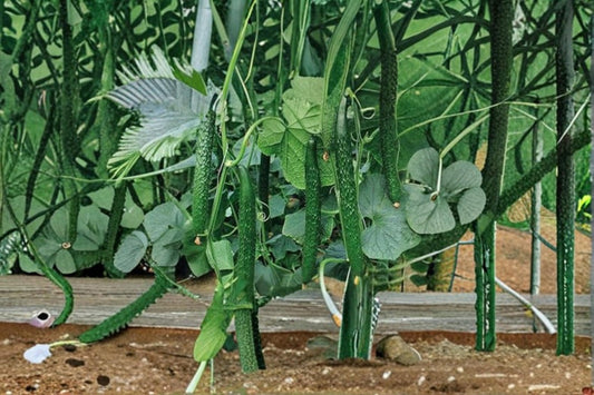 Cucumber – Chinese Snake (Curved) 10 Seeds | Extra-Long Asian Cucumber | Mild & Crisp | Heat-Tolerant Variety