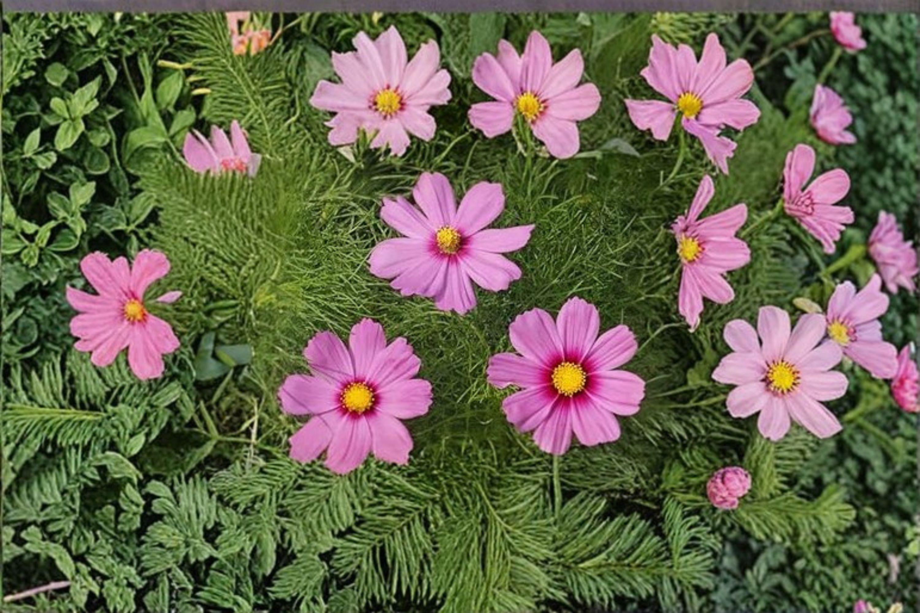 Cosmos – Gloria 100 Seeds | Classic Cosmos Flower | Bright Pink Blooms | Easy & Fast Growing