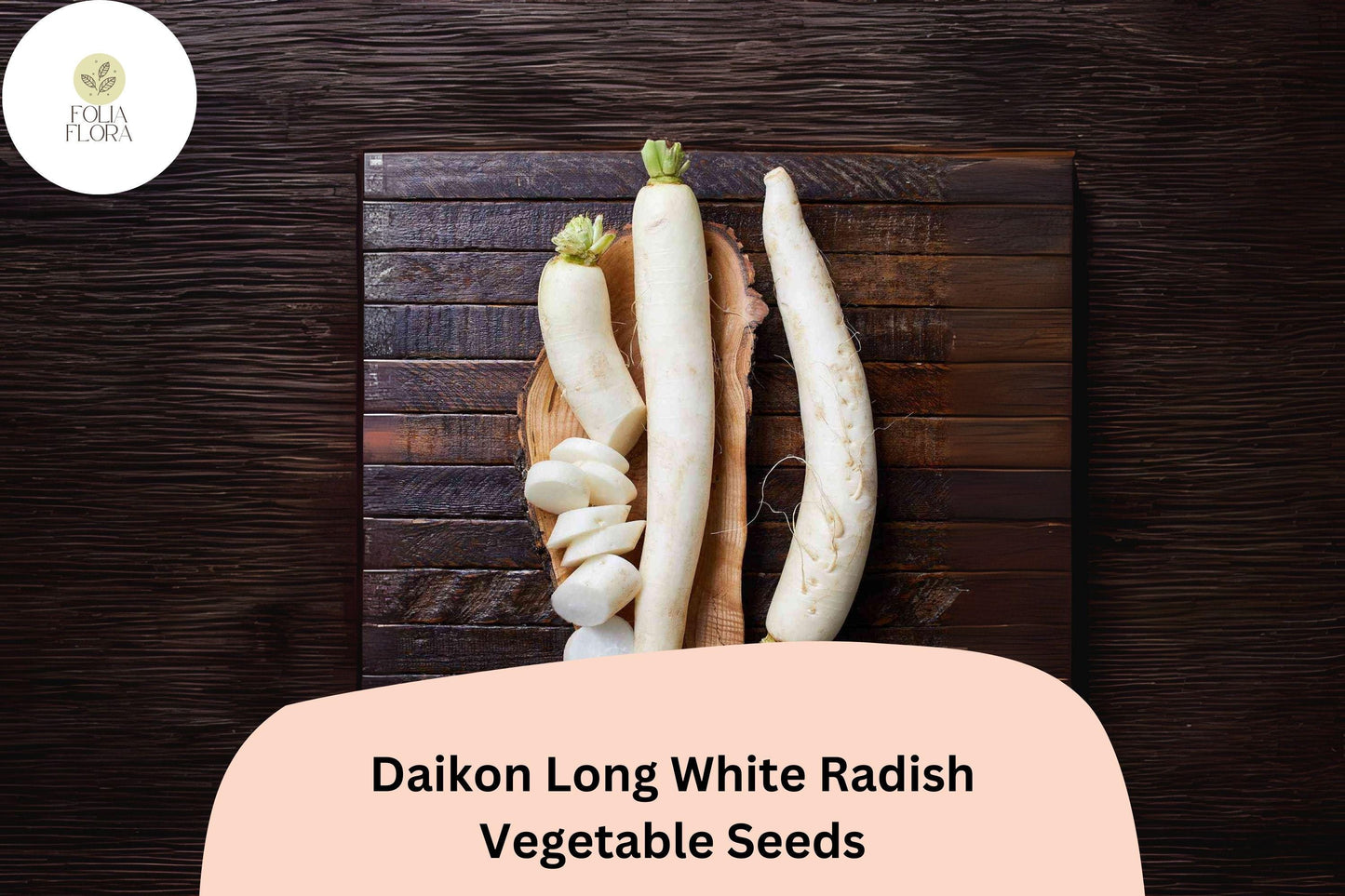 500+ Daikon Long White Radish Seeds – Heirloom Asian Radish for Garden Planting