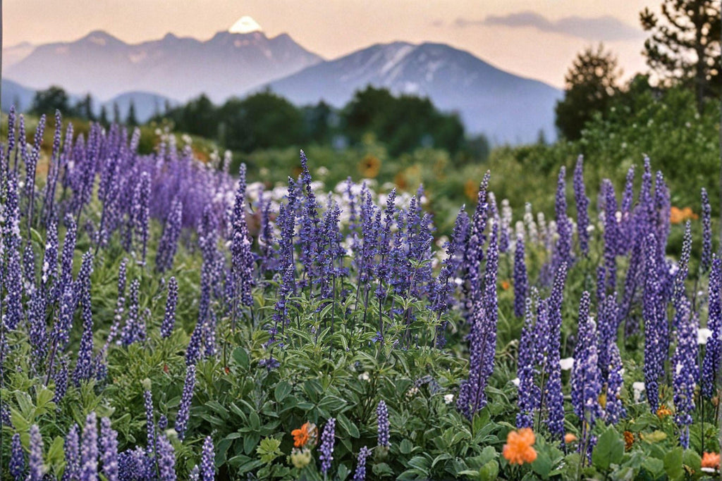 Blue Sage – Salvia farinacea, Native Perennial (Warm Climates) | Long Bloom Season (100 Seeds)