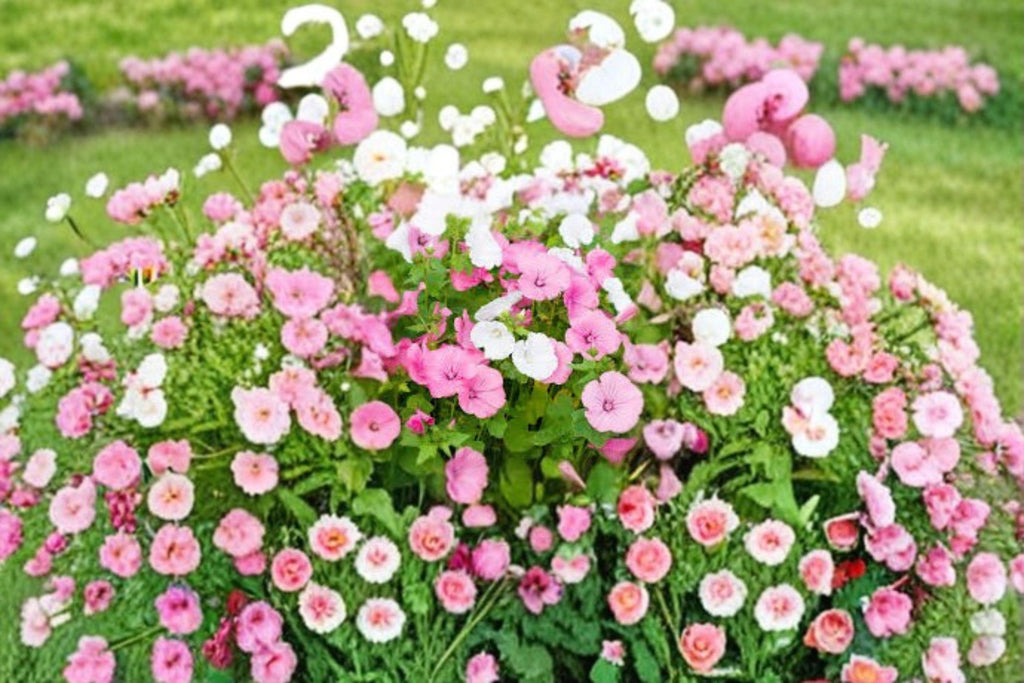 Rose Mallow – Dwarf Mix 40 Seeds | Compact Hardy Hibiscus | Mixed Bloom Colors | Pollinator-Friendly Perennial