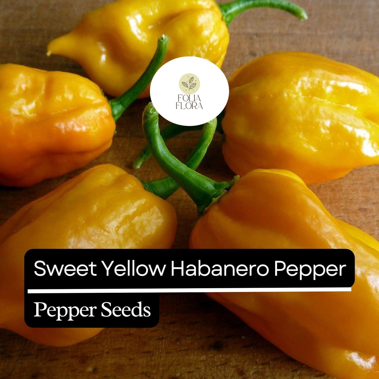 20 Sweet Yellow Habanero Pepper Seeds – Heirloom, Non-GMO, No Heat, Fruity Flavor