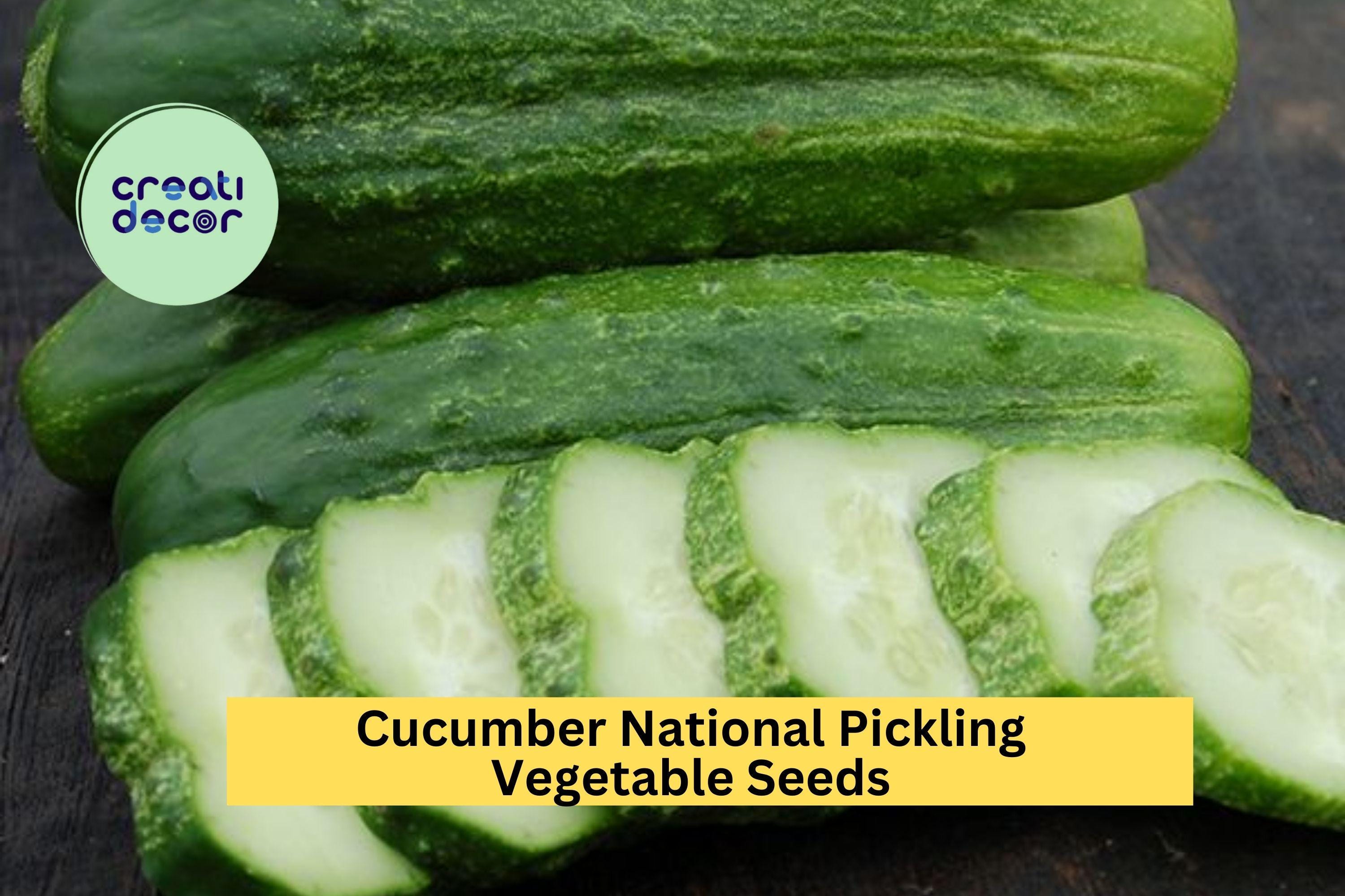 3pcs x 1g Cucumber National Pickling Seeds – High-Yield Variety for Pickles or Fresh Use in Gardens or Containers Seeds for Planting
