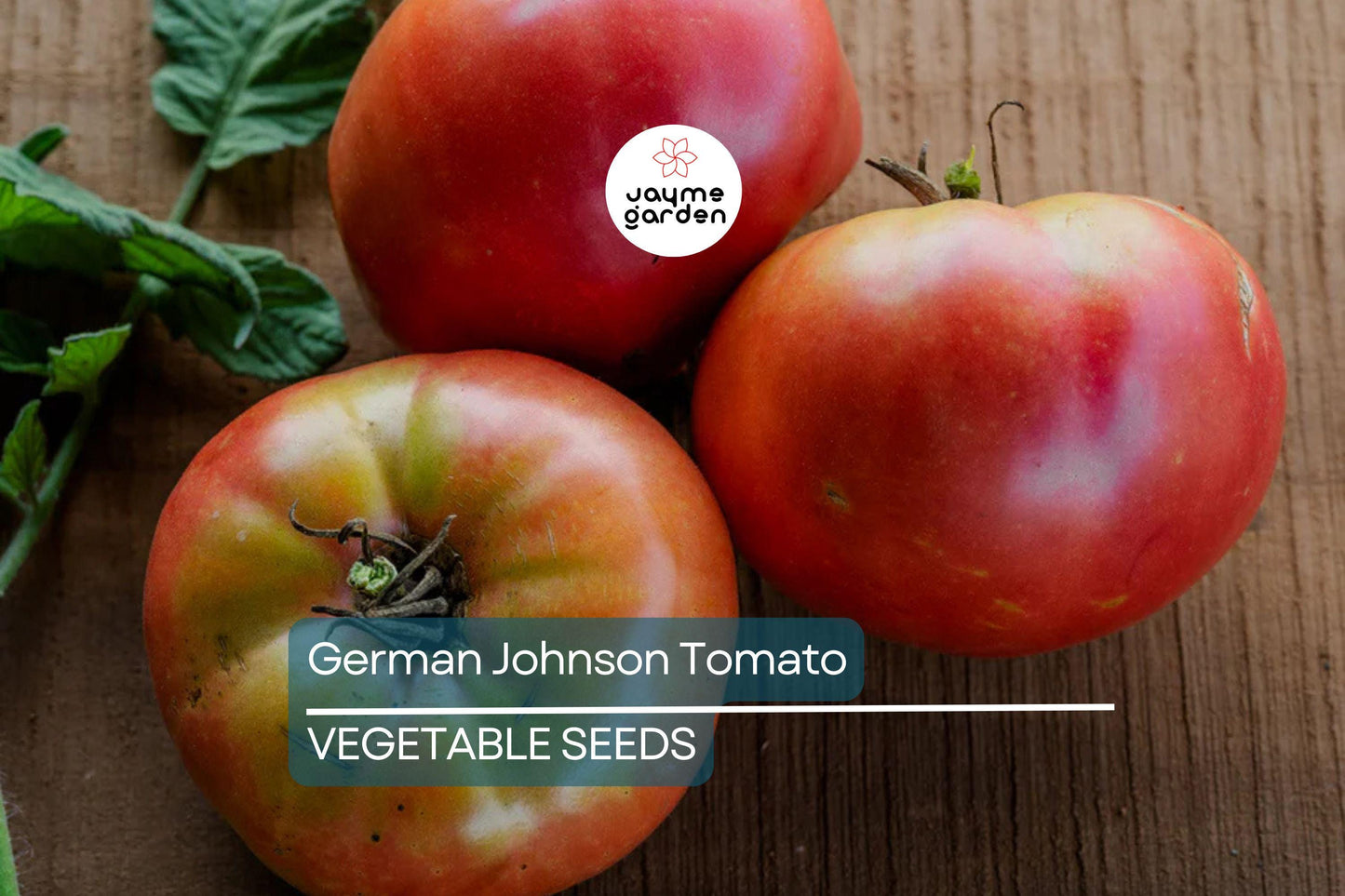 100 German Johnson Tomato Seeds - Non-GMO Heirloom | Large Pink, Low Acid, Crack-Resistant | Indeterminate | Free Shipping