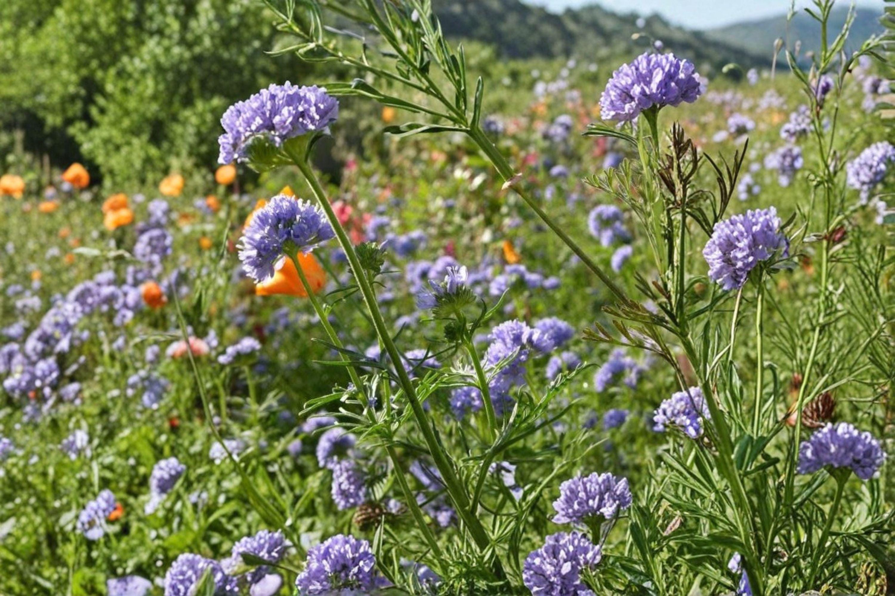 Globe Gilia – Gilia capitata, Native Annual Wildflower | Blue Flower Globes (100 Seeds)
