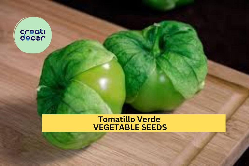 3pcs of 100mg Tomatillo Verde Seeds – Tart Green Husk Tomato for Salsa Verde & Cooking – Easy Grow Vegetable Seeds for Planting