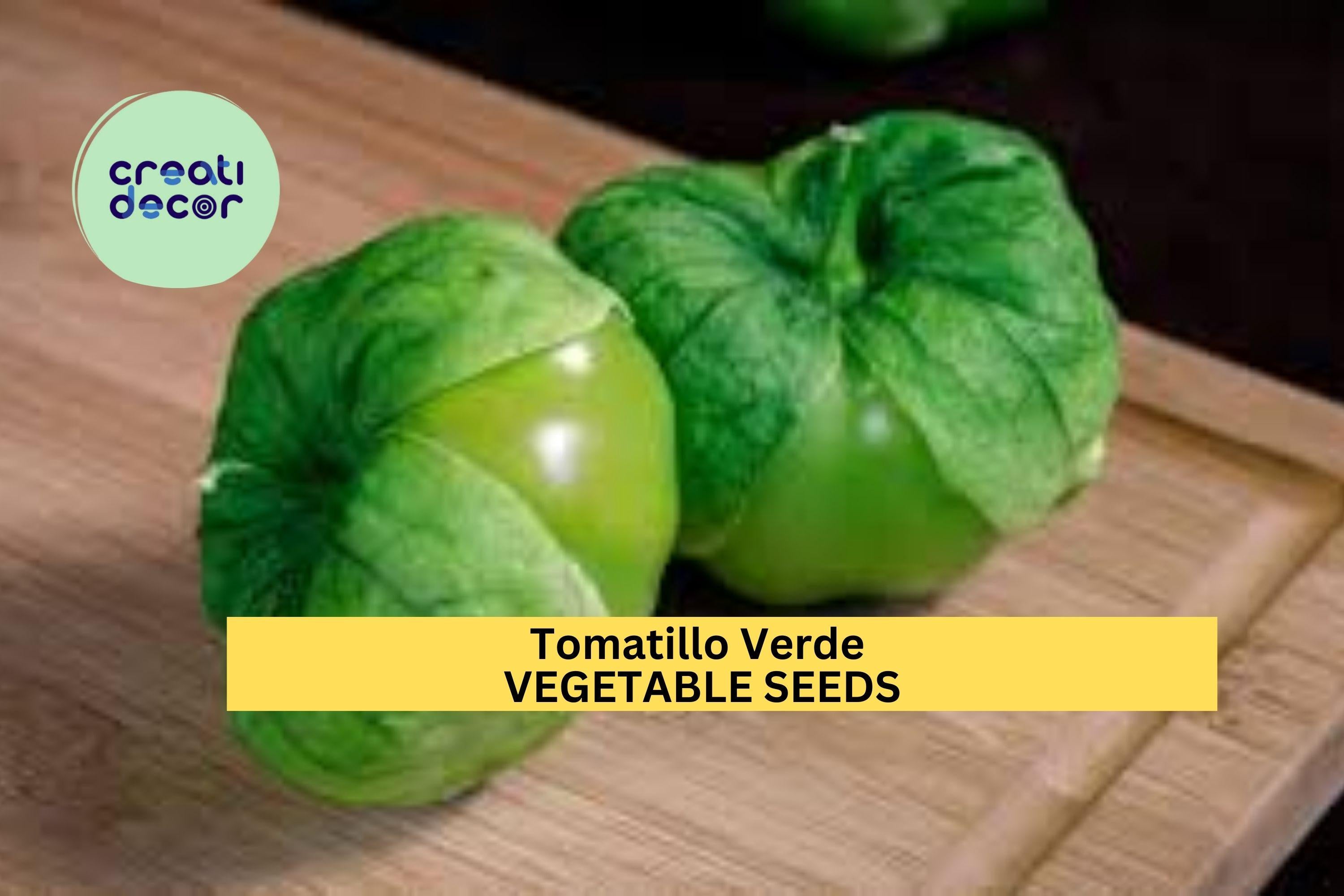 3pcs of 100mg Tomatillo Verde Seeds – Tart Green Husk Tomato for Salsa Verde & Cooking – Easy Grow Vegetable Seeds for Planting