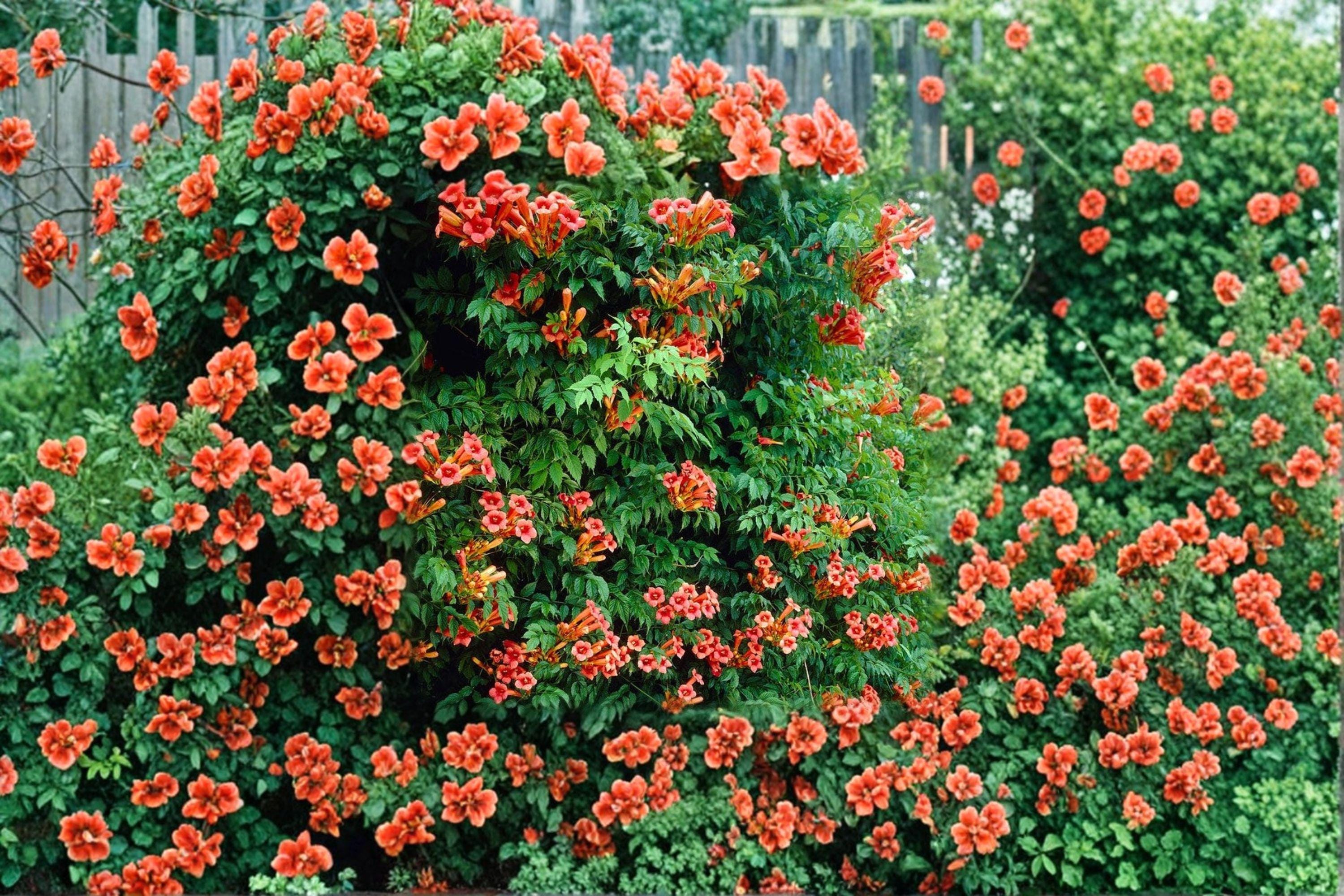 Trumpet Creeper Vine Seeds – Bright Orange Summer Flowers, Easy Grow Climber (30 Seeds)