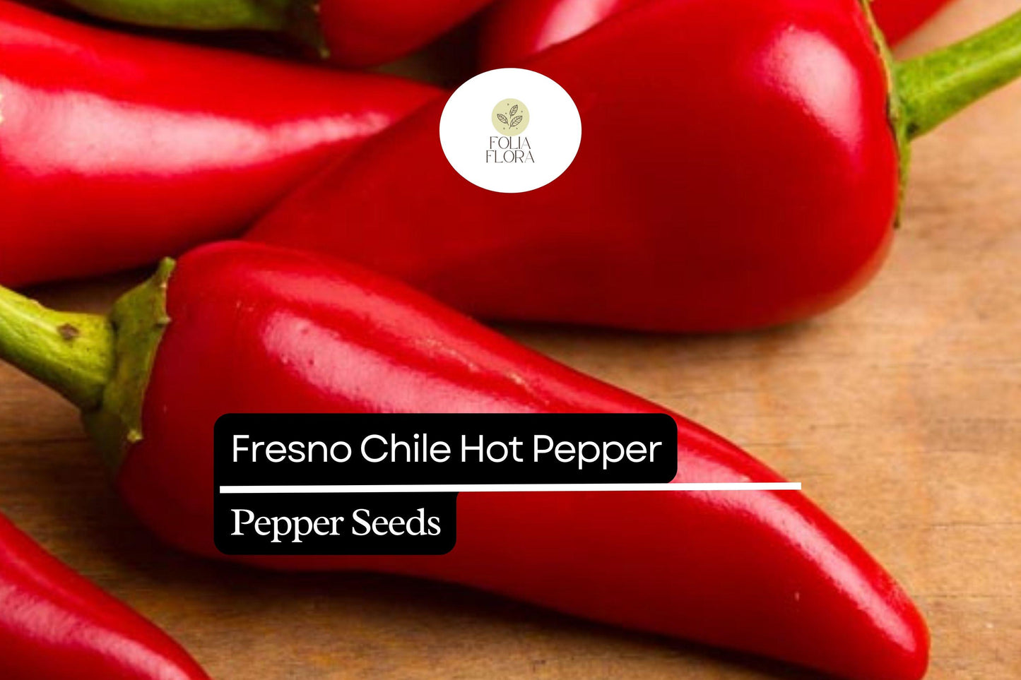 250mg Fresno Chile Hot Pepper Seeds Capsicum annuum | Medium Heat Chili, Fresh or Dried, Non-GMO, Heirloom Variety for Salsas & Cooking