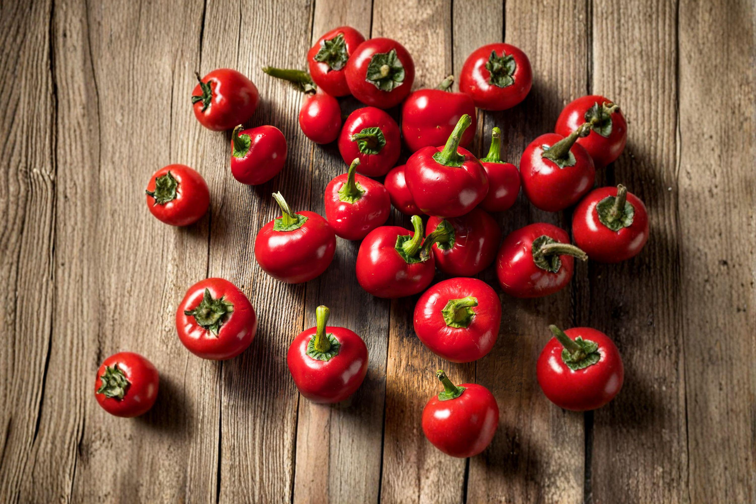 Red Cherry – Sweet Pepper 25 Seeds | Mild Sweet Pepper | Round Cherry Shape | Perfect for Stuffing & Pickling