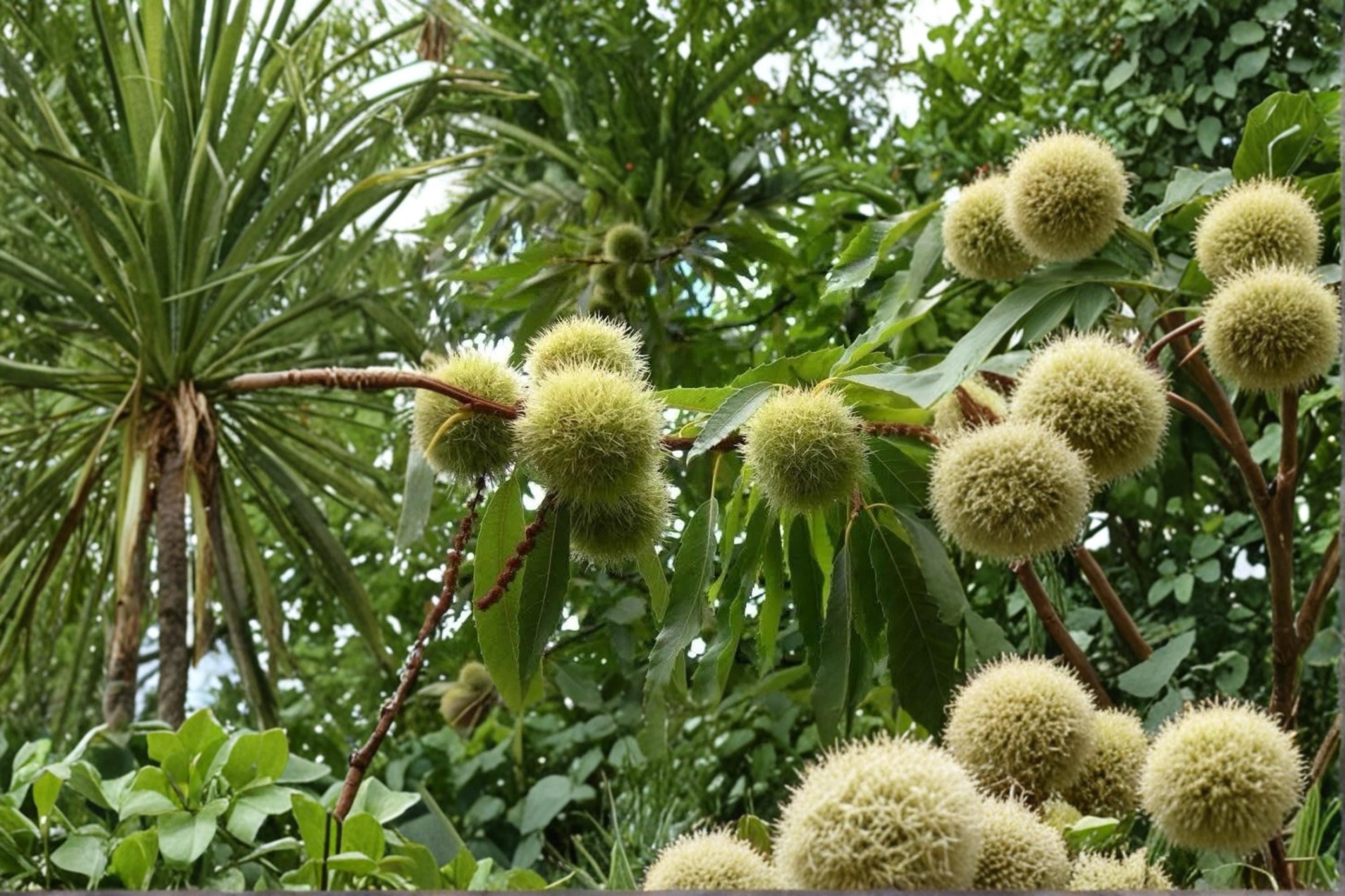 Chinese Chestnut 2 Live Plants 2ft Tall (Castanea mollissima) Chestnut Tree