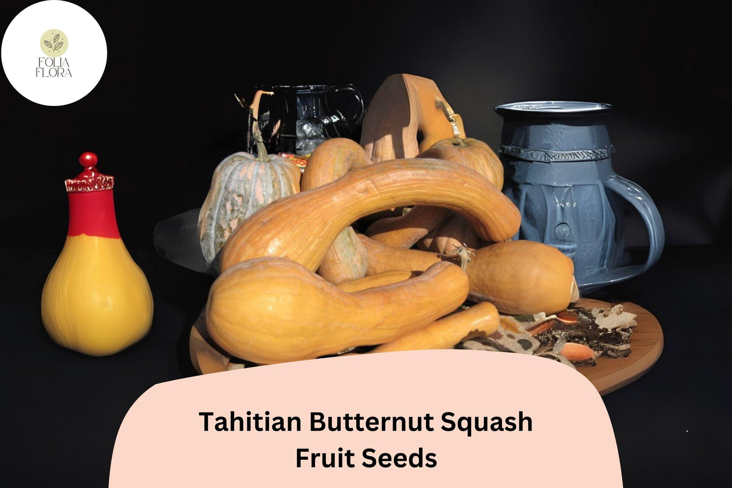 25+ Tahitian Butternut Squash Seeds | Heirloom Winter Squash | Sweet, Long-Necked Variety for Baking, Roasting & Storage