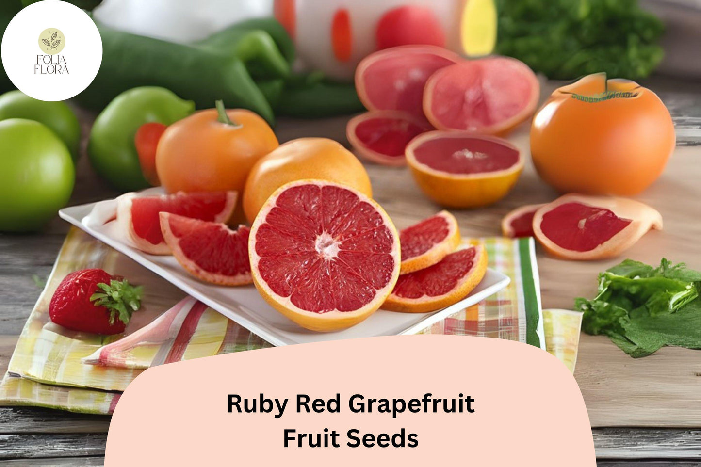 Ruby Red Grapefruit Seeds – 15 Citrus paradisi | Pink Grapefruit Tree Seeds