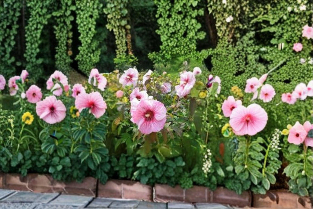 Hibiscus moscheutos, Swamp Rose Mallow / Crimson-Eyed Rosemallow – 30 Seeds | Native Wetland Perennial | Huge Hardy Hibiscus Blooms