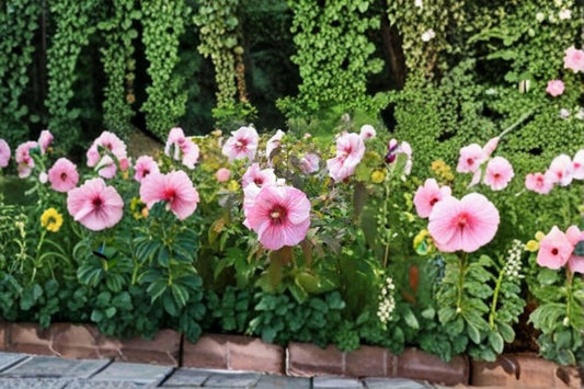 Hibiscus moscheutos, Swamp Rose Mallow / Crimson-Eyed Rosemallow – 30 Seeds | Native Wetland Perennial | Huge Hardy Hibiscus Blooms