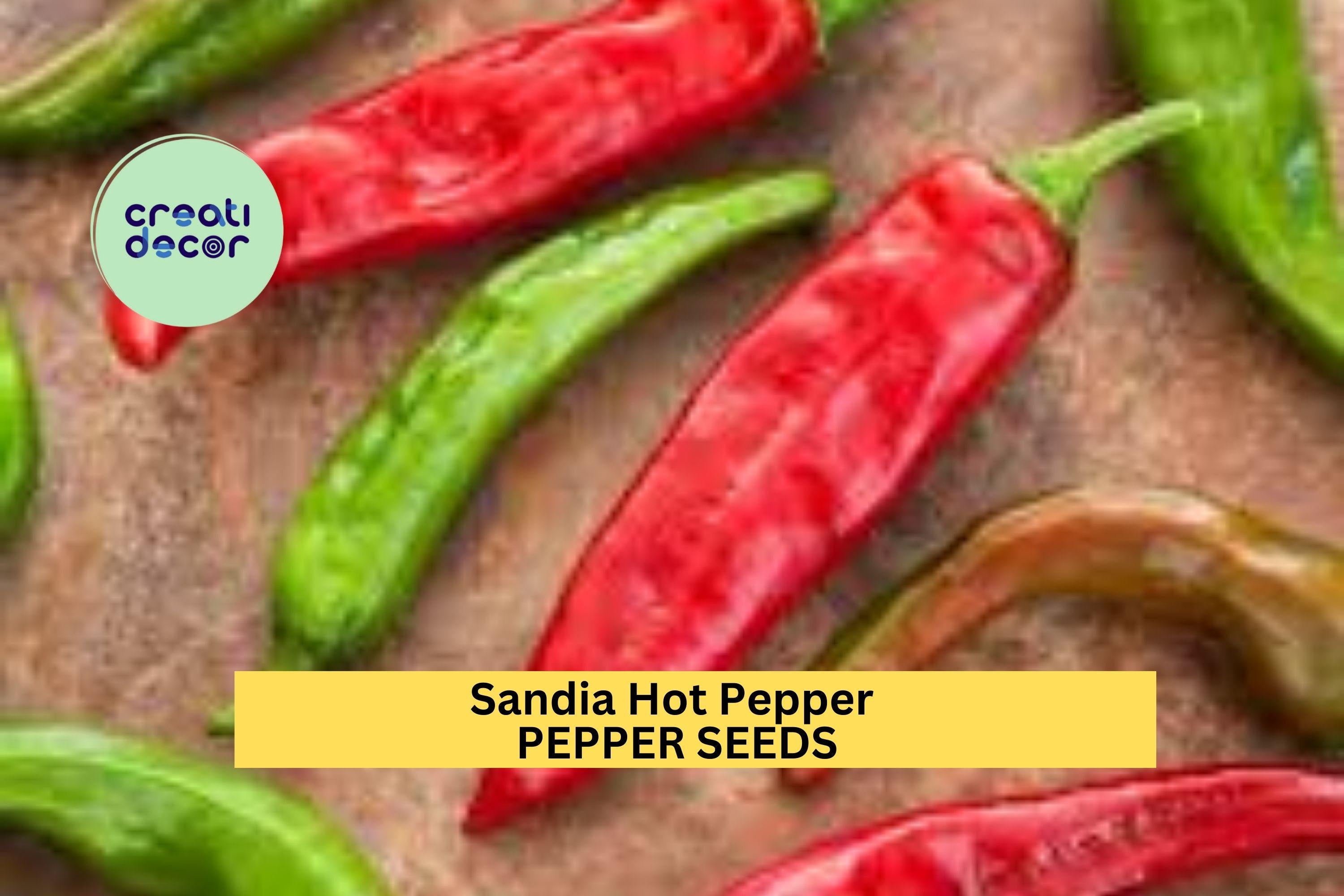 3pcs of 250mg Sandia Hot Pepper Seeds–Mild to Medium Heat Chili Roasting, Salsa,and New Mexico Style Home Garden Planting Seeds for Planting