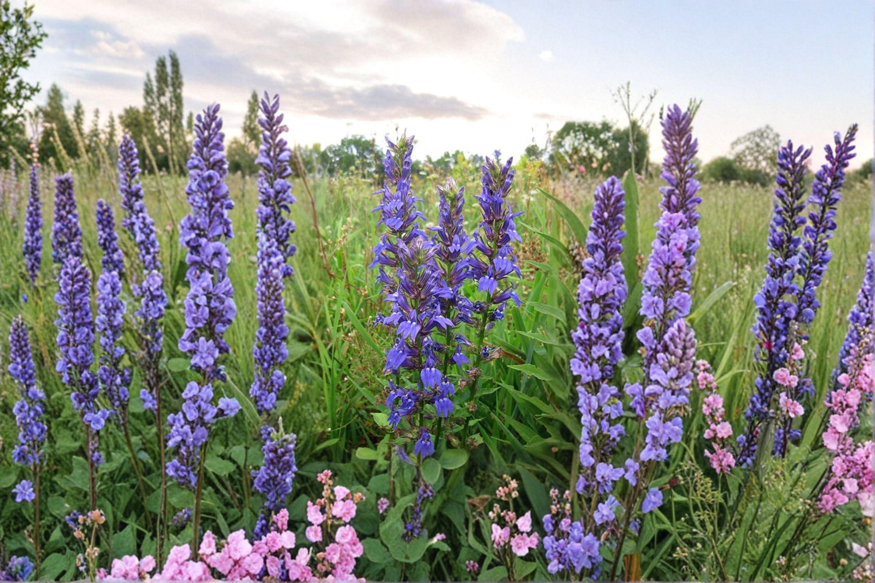 Lobelia siphilitica/Great Blue Lobelia – 500 Seeds | Native Wetland Perennial | Brilliant Blue Blooms | Pollinator Favorite