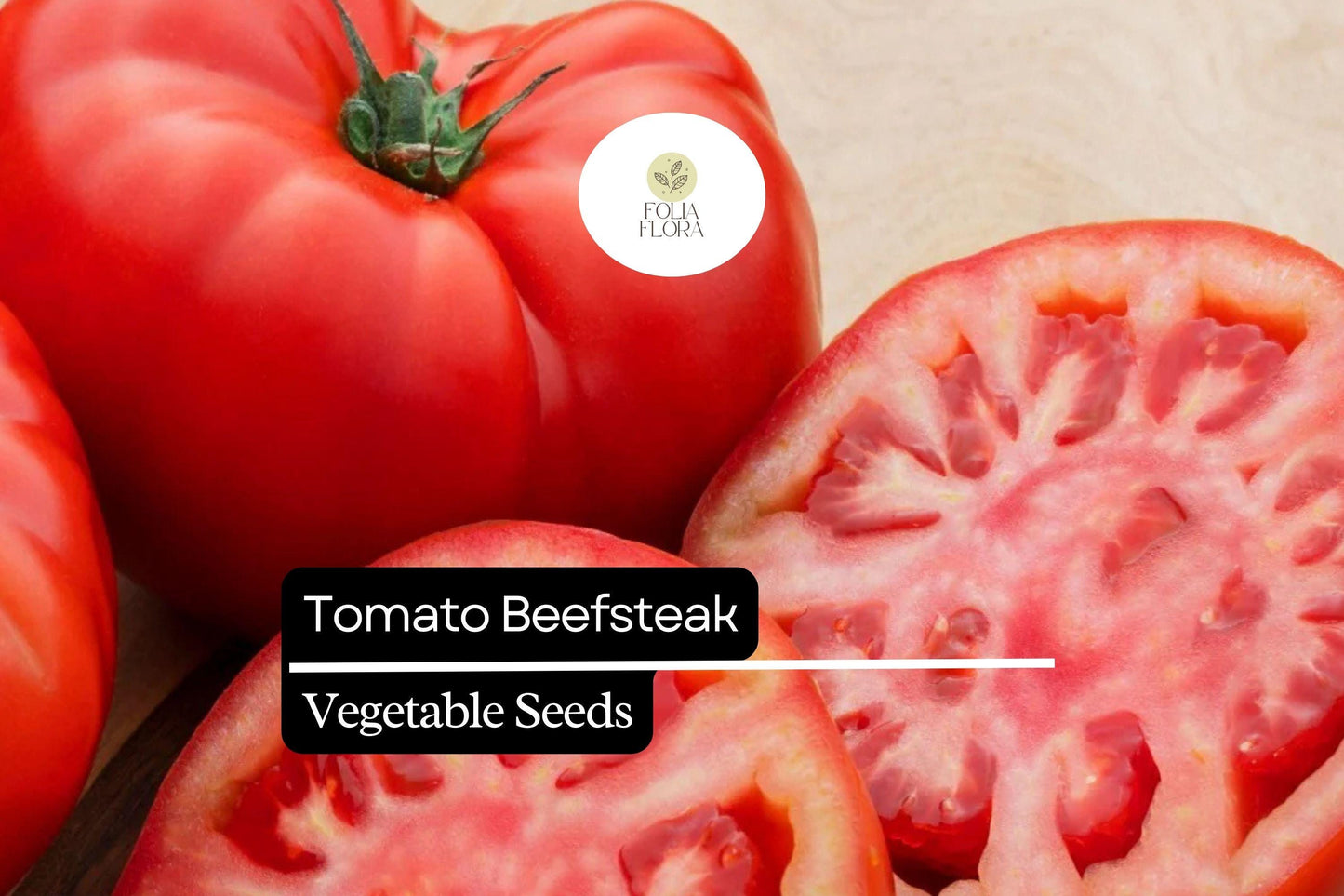 300mg Tomato Beefsteak Seeds Solanum lycopersicum | Heirloom, Juicy & Large Fruits, Non-GMO Vegetable, Perfect for Slicing and Sandwiches